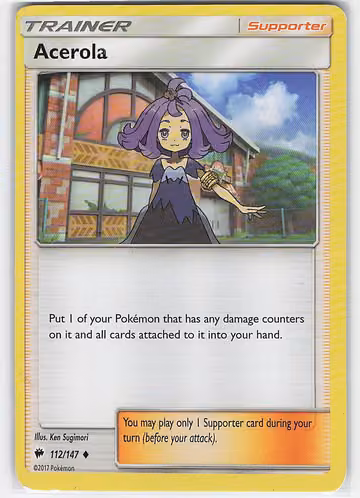 Acerola — Burning Shadows · #112 · Englisch, Vorderseite