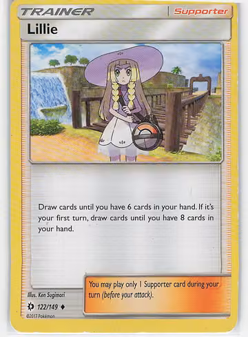 Lillie — Sun & Moon · #122 · Englisch, Vorderseite
