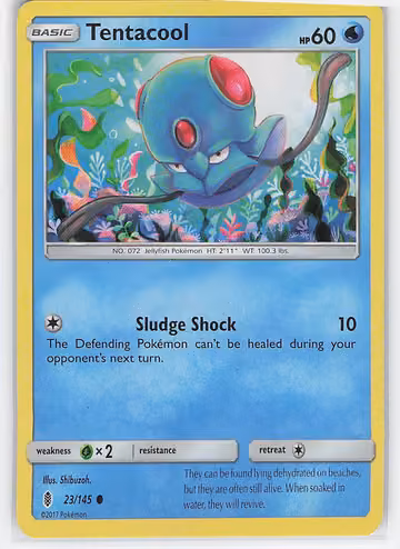 Tentacool — Guardians Rising · #23 · Englisch, Vorderseite