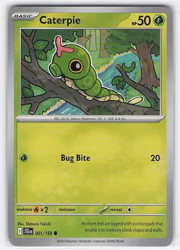 Caterpie — Journey Together · #1 · Englisch, Vorderseite
