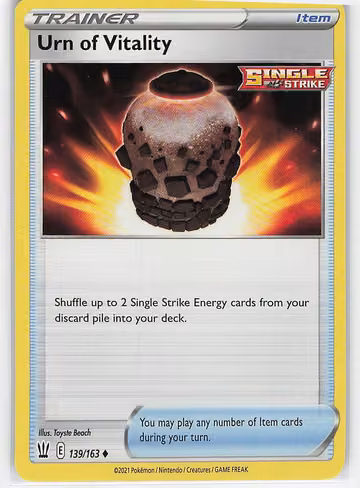 Urn of Vitality — Battle Styles · #139 · Englisch, Vorderseite