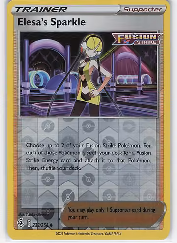 Elesas Sparkle — Fusion Strike · #233 · Englisch, Vorderseite