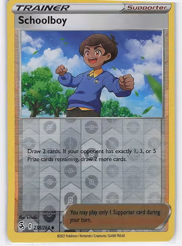Schoolboy — Fusion Strike · #238 · Englisch, Vorderseite