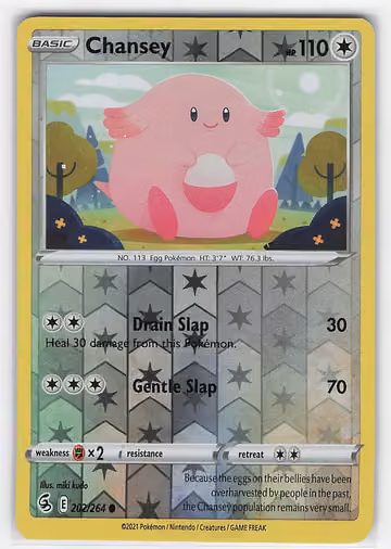 Chansey — Fusion Strike · #202 · Englisch, Vorderseite