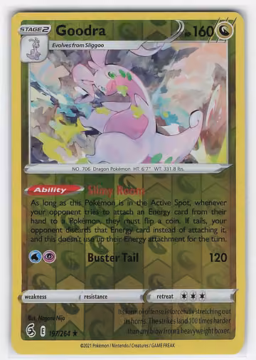 Goodra — Fusion Strike · #197 · Englisch, Vorderseite