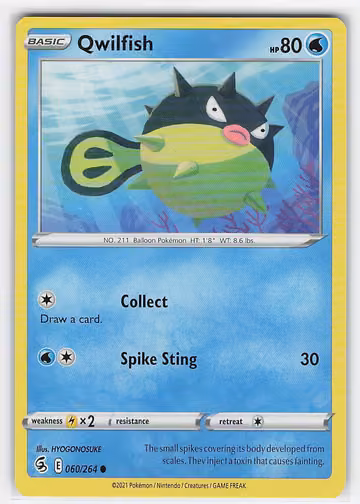 Qwilfish — Fusion Strike · #60 · Englisch, Vorderseite