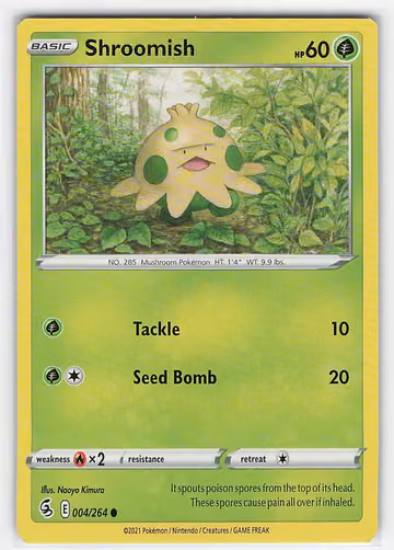 Shroomish — Fusion Strike · #4 · Englisch, Vorderseite