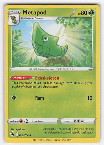 Metapod — Fusion Strike · #2 · Englisch, Vorderseite