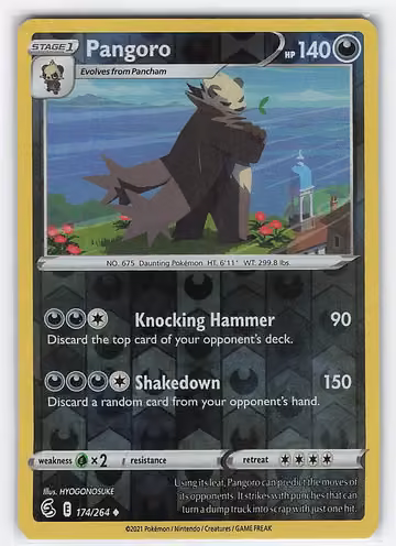 Pangoro — Fusion Strike · #174 · Englisch, Vorderseite