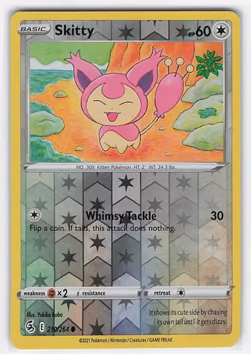 Skitty — Fusion Strike · #210 · Englisch, Vorderseite