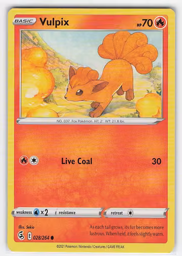 Vulpix — Fusion Strike · #28 · Englisch, Vorderseite