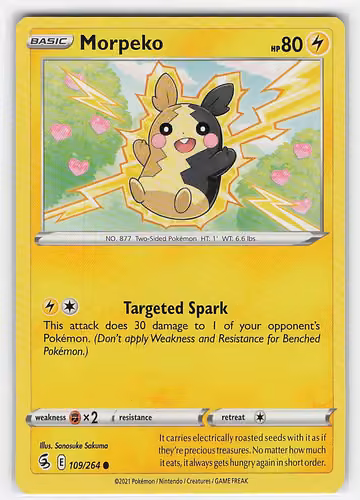 Morpeko — Fusion Strike · #109 · Englisch, Vorderseite