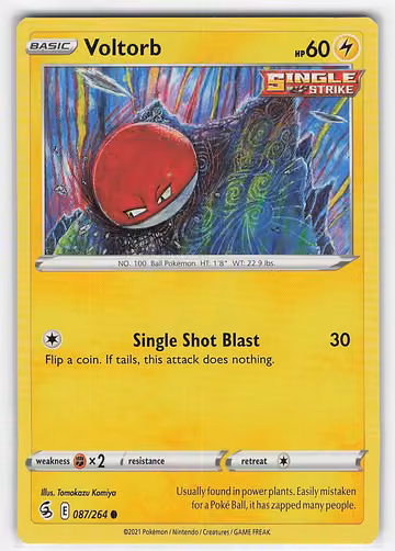 Voltorb — Fusion Strike · #87 · Englisch, Vorderseite