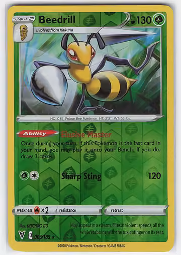 Beedrill — Vivid Voltage · #3 · Englisch, Vorderseite