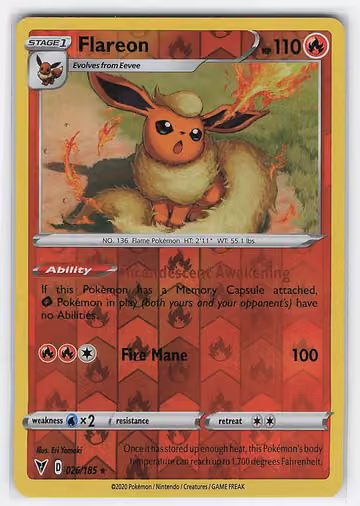 Flareon — Vivid Voltage · #26 · Englisch, Vorderseite