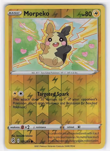 Morpeko — Fusion Strike · #109 · Englisch, Vorderseite