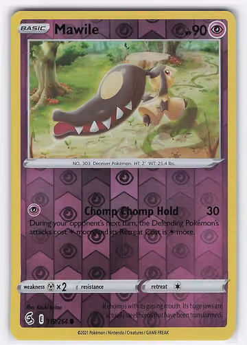 Mawile — Fusion Strike · #119 · Englisch, Vorderseite