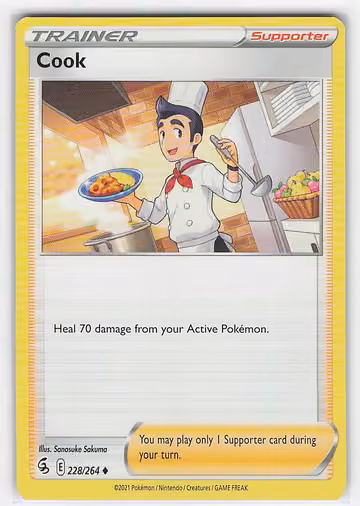 Cook — Fusion Strike · #228 · Englisch, Vorderseite