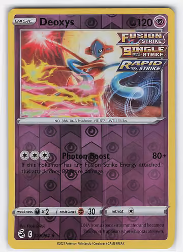 Deoxys — Fusion Strike · #120 · Englisch, Vorderseite