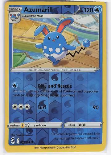 Azumarill — Fusion Strike · #59 · Englisch, Vorderseite