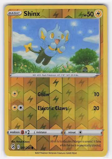 Shinx — Fusion Strike · #91 · Englisch, Vorderseite