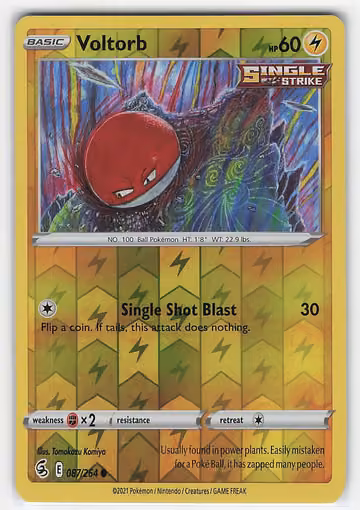 Voltorb — Fusion Strike · #87 · Englisch, Vorderseite