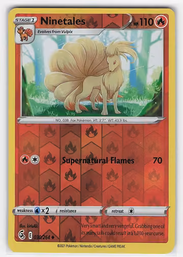 Ninetales — Fusion Strike · #30 · Englisch, Vorderseite