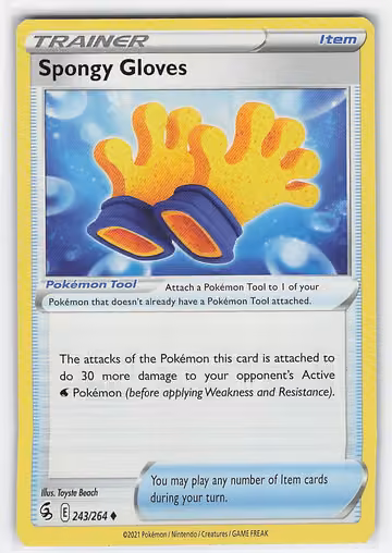 Spongy Gloves — Fusion Strike · #243 · Englisch, Vorderseite