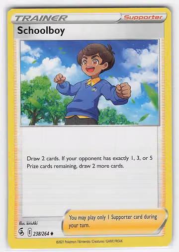 Schoolboy — Fusion Strike · #238 · Englisch, Vorderseite