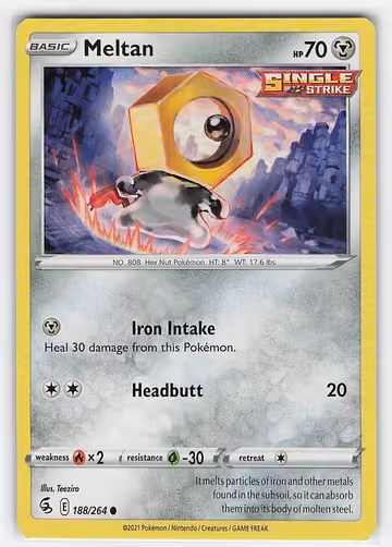 Meltan — Fusion Strike · #188 · Englisch, Vorderseite