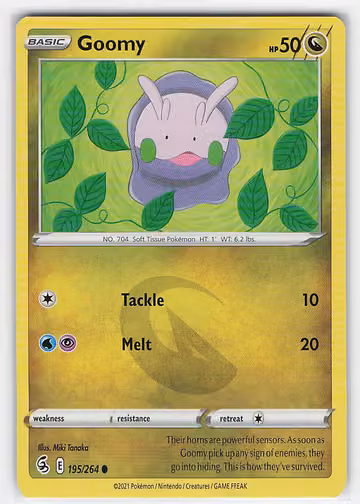 Goomy — Fusion Strike · #195 · Englisch, Vorderseite