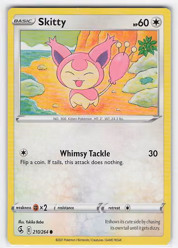 Skitty — Fusion Strike · #210 · Englisch, Vorderseite