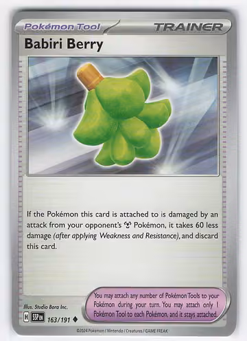 Babiri Berry — Surging Sparks · #163 · Englisch, Vorderseite
