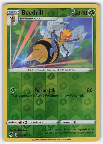 Beedrill — Champion's Path · #4 · Englisch, Vorderseite