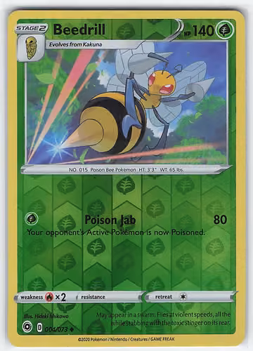 Beedrill — Champion's Path · #4 · Englisch, Vorderseite