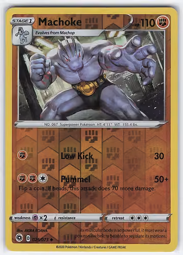 Machoke — Champion's Path · #25 · Englisch, Vorderseite