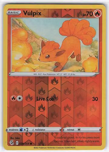 Vulpix — Fusion Strike · #28 · Englisch, Vorderseite