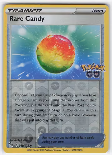 Rare Candy — Pokémon GO · #69 · Englisch, Vorderseite