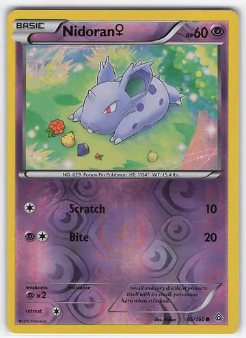 Nidoran ♀ — Primal Clash · #66 · Englisch, Vorderseite