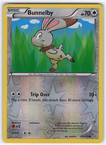 Bunnelby — Primal Clash · #120 · Englisch, Vorderseite