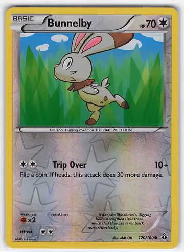 Bunnelby — Primal Clash · #120 · Englisch, Vorderseite
