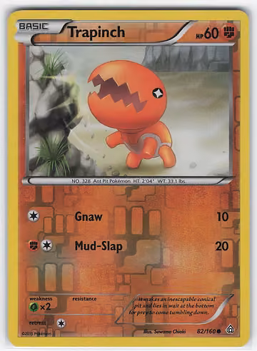 Trapinch — Primal Clash · #82 · Englisch, Vorderseite