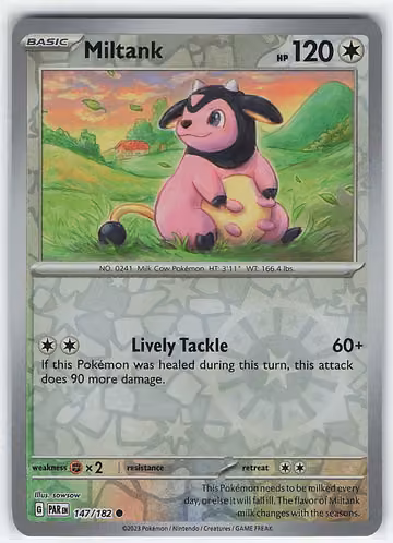 Miltank — Paradox Rift · #147 · Englisch, Vorderseite