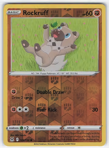 Rockruff — Lost Origin · #109 · Englisch, Vorderseite
