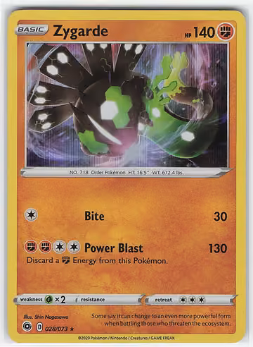 Zygarde — Champion's Path · #28 · Englisch, Vorderseite