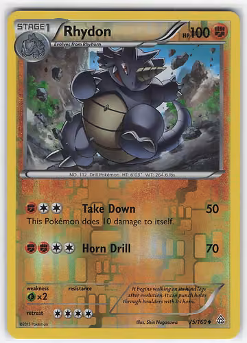 Rhydon — Primal Clash · #75 · Englisch, Vorderseite
