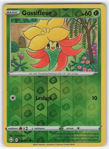 Gossifleur — Shining Fates · #14 · Englisch, Vorderseite