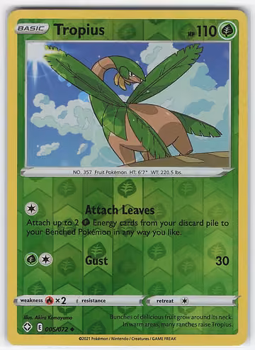 Tropius — Shining Fates · #5 · Englisch, Vorderseite