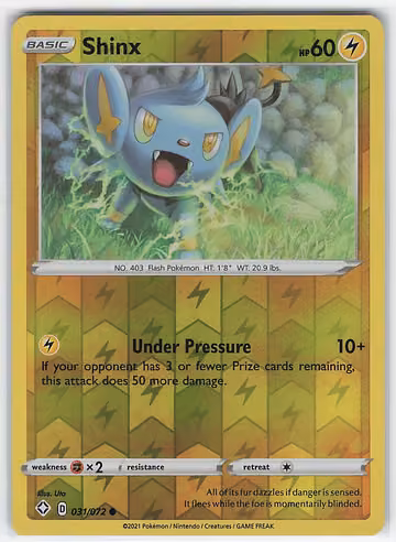Shinx — Shining Fates · #31 · Englisch, Vorderseite