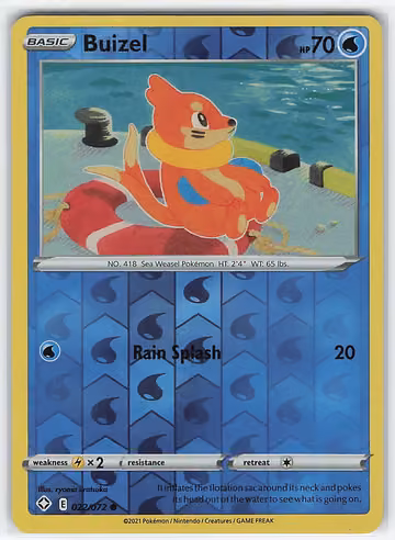 Buizel — Shining Fates · #22 · Englisch, Vorderseite
